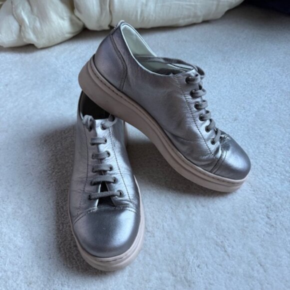 CAMPER Women's Shoes Sz 40 (8.5 to 9 US) - Silver leather uppers - K2000645-021 - Picture 1 of 2